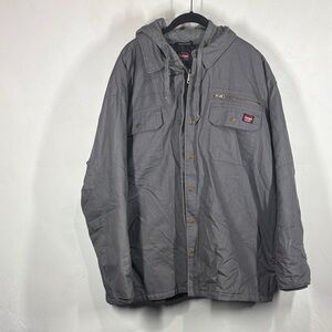 NWT Wrangler Men's Gray Hooded Jacket size 2XL
